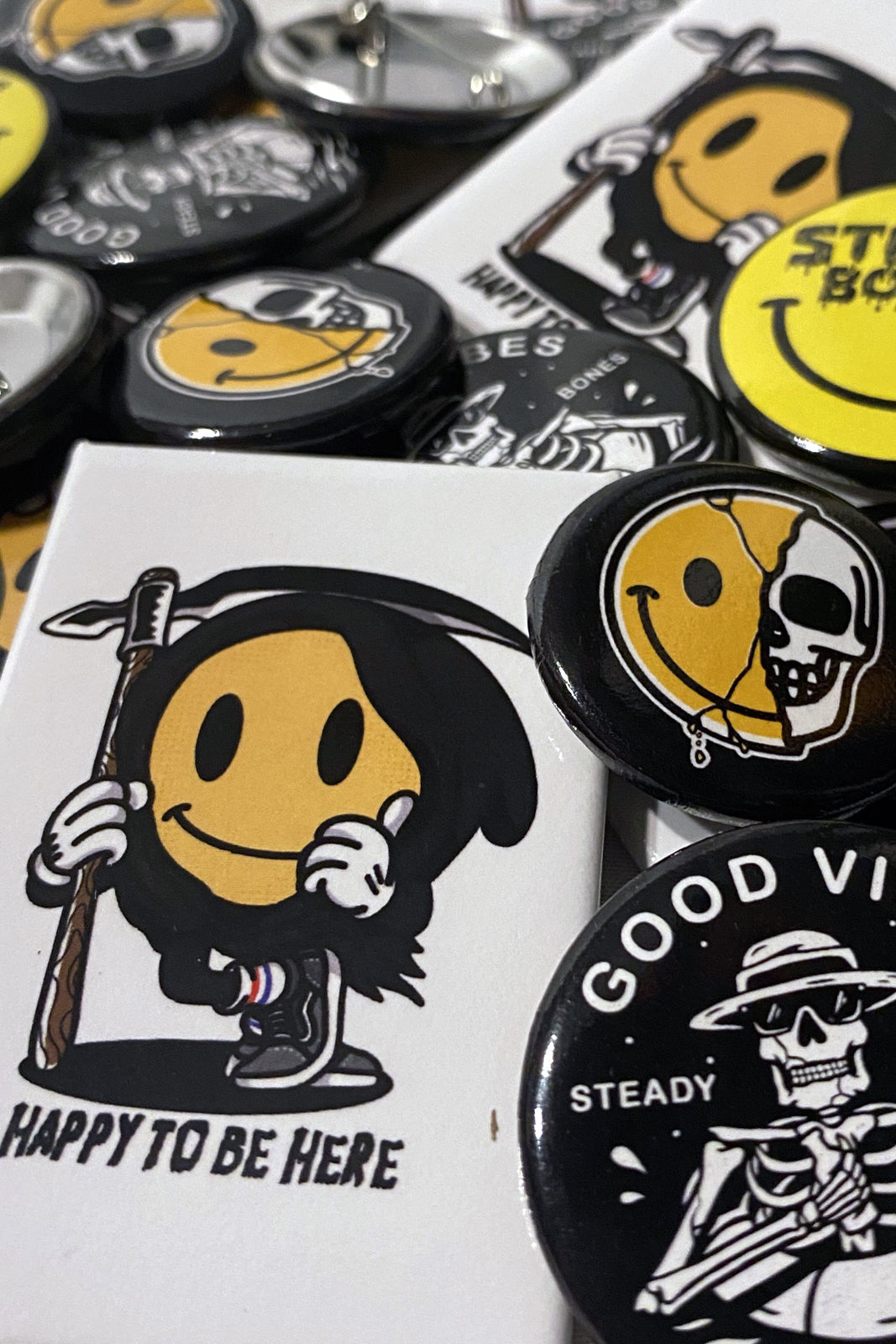 Happy // Buttons (4-Pack)