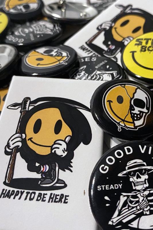 Happy // Buttons (4-Pack)